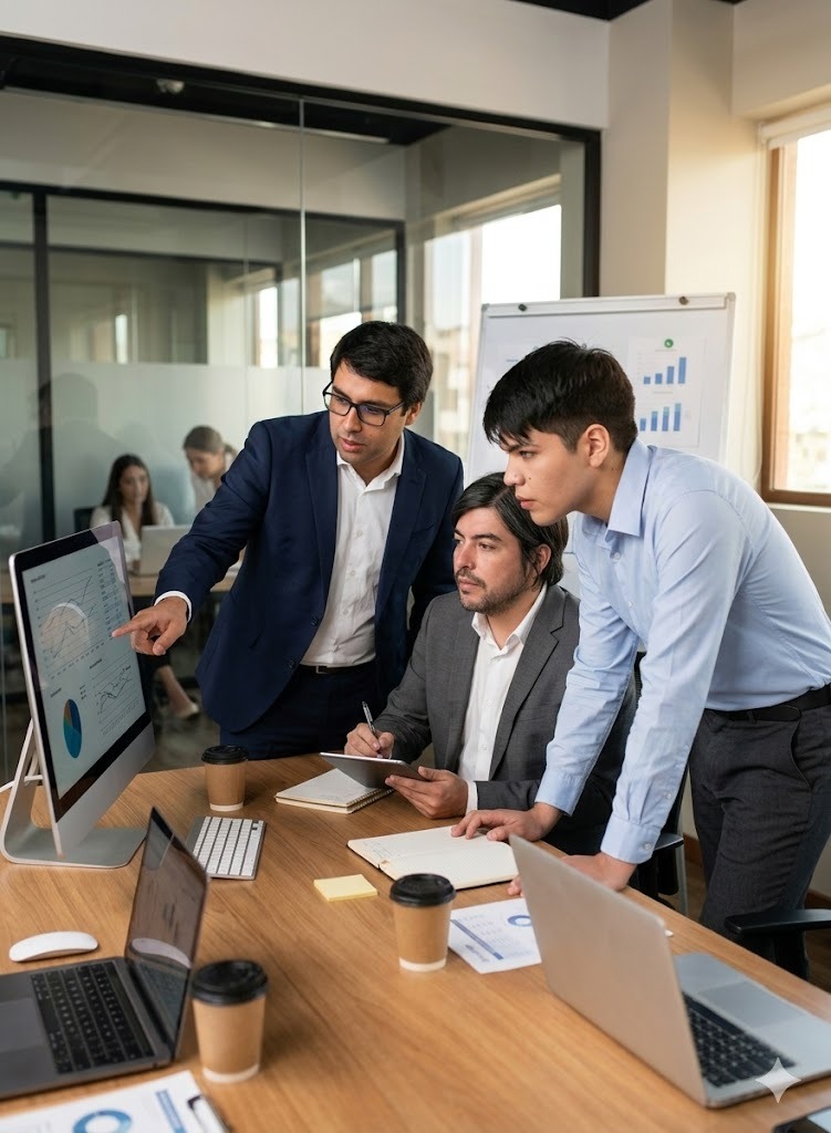 Equipo fundador ValueData - Gonzalo Rojas, Manuel Muñoz y Jorge Cordero